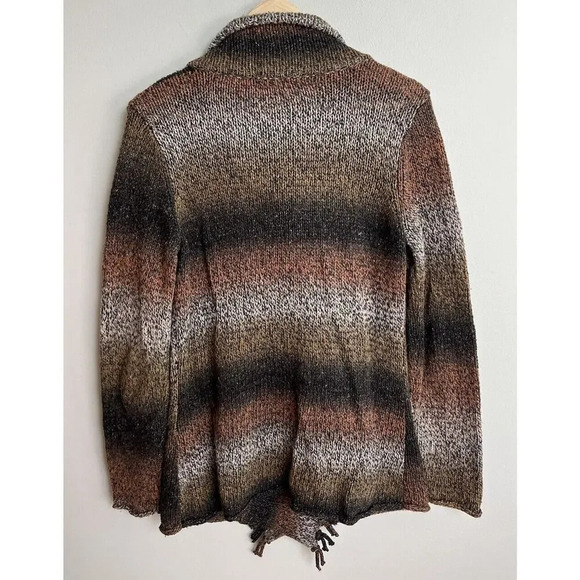 Cabi Frontier Cardigan Sweater Double Breasted Size Small Silk Blend Cowl Womens - Picture 3 of 7